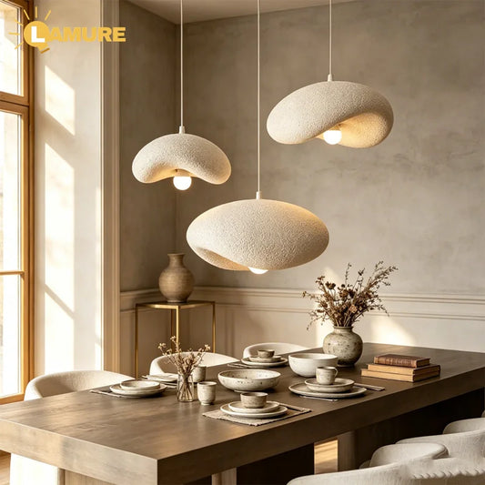 Restaurant Ceiling Chandelier Japanese Wabi Sabi Colorful Design Kitchen Bar Table Pendant Lamp Home Dining Room Hanging Light
