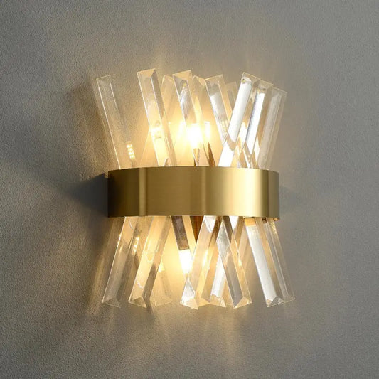 LED Glass Wall Lamp Bedside Bathroom Stairs Living Room Entrance Decoration Nordic Wall Light Indoor Lighting E14