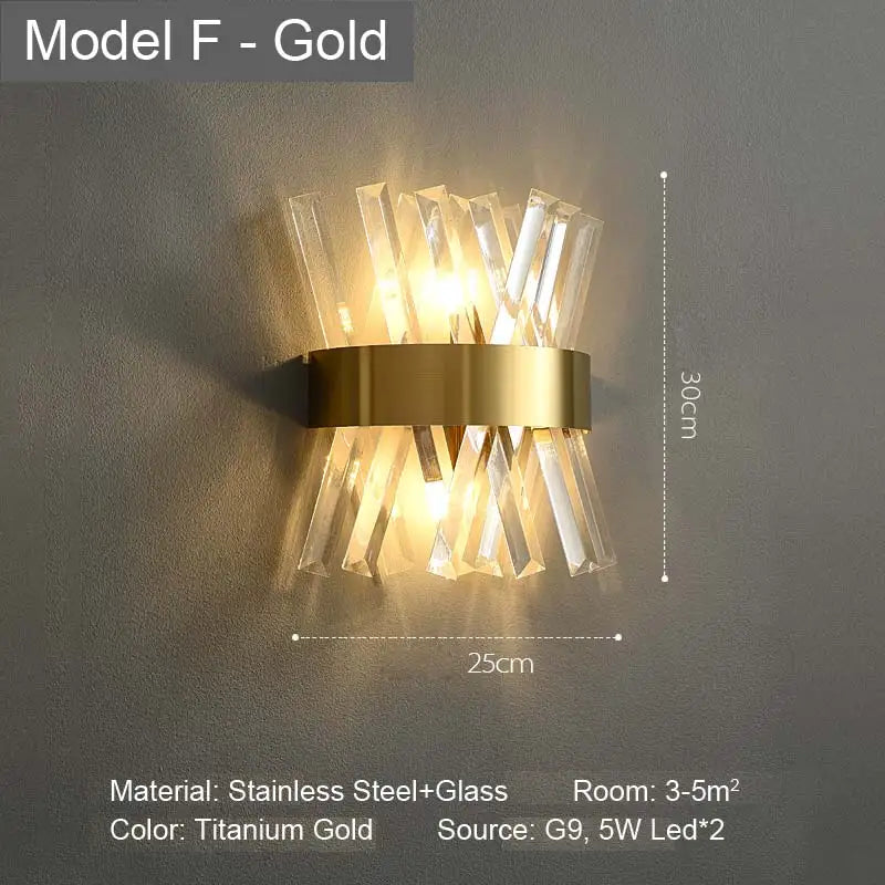 LED Glass Wall Lamp Bedside Bathroom Stairs Living Room Entrance Decoration Nordic Wall Light Indoor Lighting E14