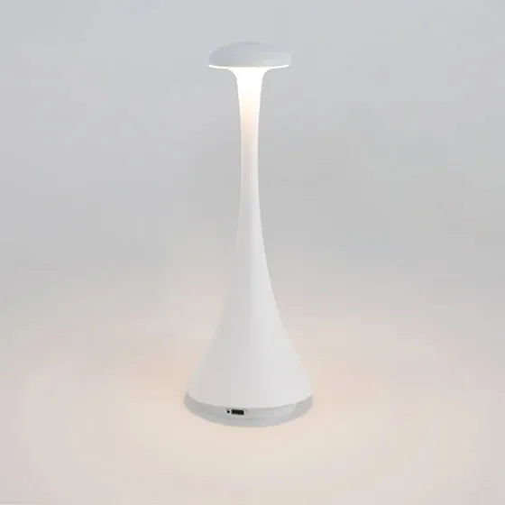 Mushroom Table Lamp, USB-C Rechargeable Wireless Touch Creative Night Light for Hotel, Bedroom & Home Atmosphere