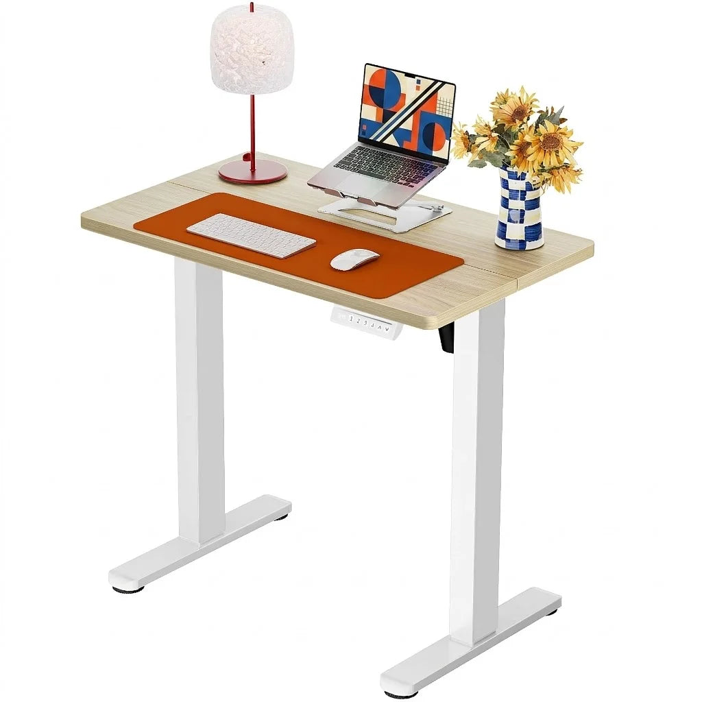 Height Adjustable Electric Standing Desk, 71 X 30 Inches Sit Stand up Desk, Memory Computer Home Office Desk, Natural