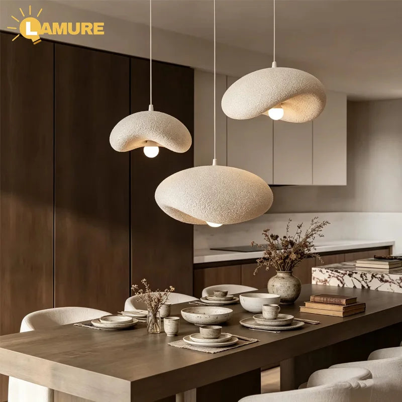 Restaurant Ceiling Chandelier Japanese Wabi Sabi Colorful Design Kitchen Bar Table Pendant Lamp Home Dining Room Hanging Light