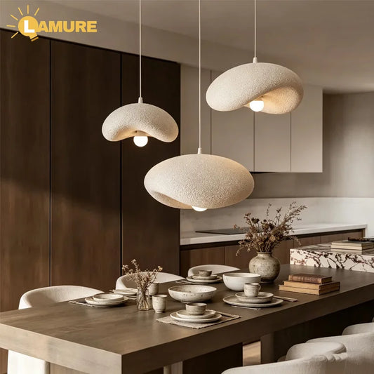 Restaurant Ceiling Chandelier Japanese Wabi Sabi Colorful Design Kitchen Bar Table Pendant Lamp Home Dining Room Hanging Light