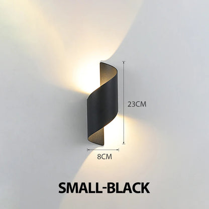 Spiral Design LED Wall Lamp 10W Indoor Wall Lights Waterproof Outdoor Modern Nordic Sconce Lamp Interior Wall Light Home Decor