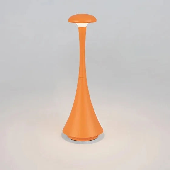 Mushroom Table Lamp, USB-C Rechargeable Wireless Touch Creative Night Light for Hotel, Bedroom & Home Atmosphere