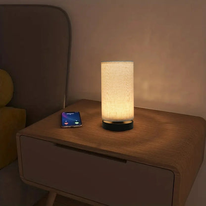 Nordic Fabric Table Lamp, USB Powered, Suitable for Living Rooms, Bedrooms, Offices - Perfect Gift for Holidays and Birthdays
