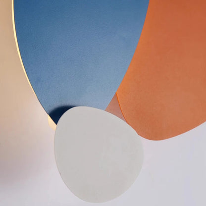 Creative Colorful Metal Wall Light Orange Black Blue White 3000K Home Atmosphere Lamp For Parlor Bedroom Stairs Aisle Restaurant