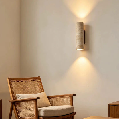 Yellow Cave Stone Wall Lamp Led Bedside Japan Bedroom Living Room Wall Light Travertine Stair Corridor Decor Sconce Fixture