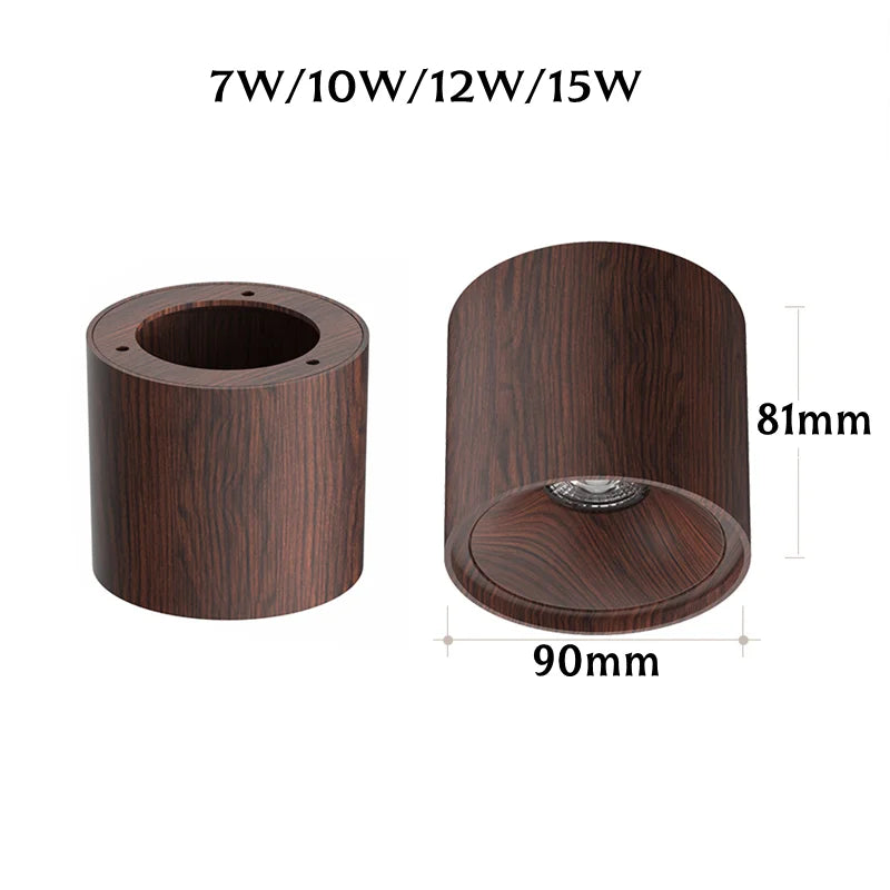 LED Ceiling Light Anti Glare Chinese Style Walnut/Japanese Wabi Sabi Style High-Quality Aluminum Living Room Bedroom 110V/220V
