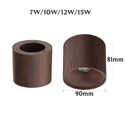 LED Ceiling Light Anti Glare Chinese Style Walnut/Japanese Wabi Sabi Style High-Quality Aluminum Living Room Bedroom 110V/220V