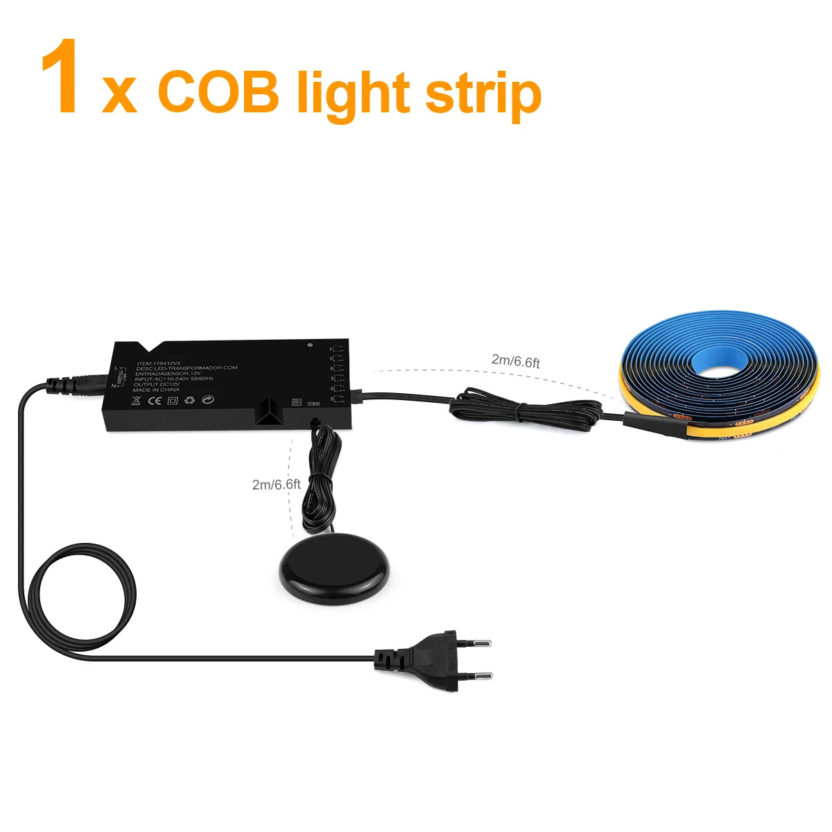 Modern Popular Acoustic Grille Panel Wall Embedded Decoration Blackboard COB LED Lights Strip Dimmable Touch Sensor Cabinet Lamp
