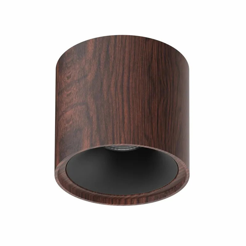 LED Ceiling Light Anti Glare Chinese Style Walnut/Japanese Wabi Sabi Style High-Quality Aluminum Living Room Bedroom 110V/220V