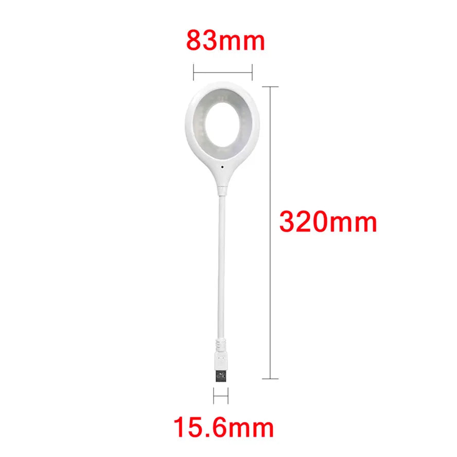 USB Direct Plug Portable Lamp Dormitory Bedside Desk Lamp LED Eye Protection Student Study Reading Table Lamp Night Light