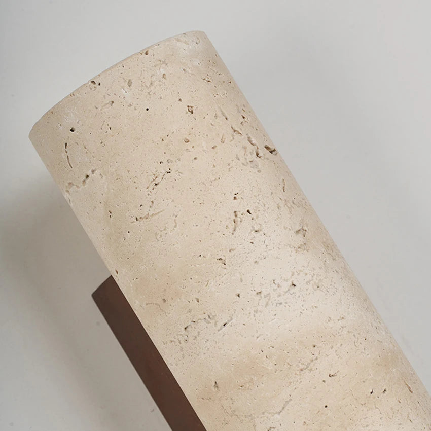 Yellow Cave Stone Wall Lamp Led Bedside Japan Bedroom Living Room Wall Light Travertine Stair Corridor Decor Sconce Fixture