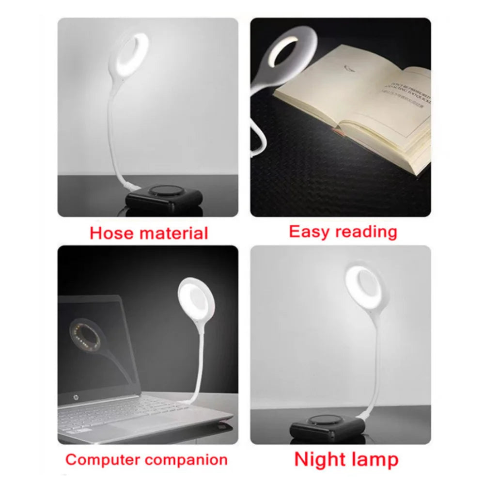 USB Direct Plug Portable Lamp Dormitory Bedside Desk Lamp LED Eye Protection Student Study Reading Table Lamp Night Light