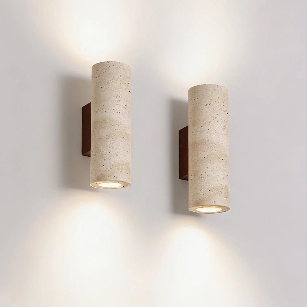 Yellow Cave Stone Wall Lamp Led Bedside Japan Bedroom Living Room Wall Light Travertine Stair Corridor Decor Sconce Fixture