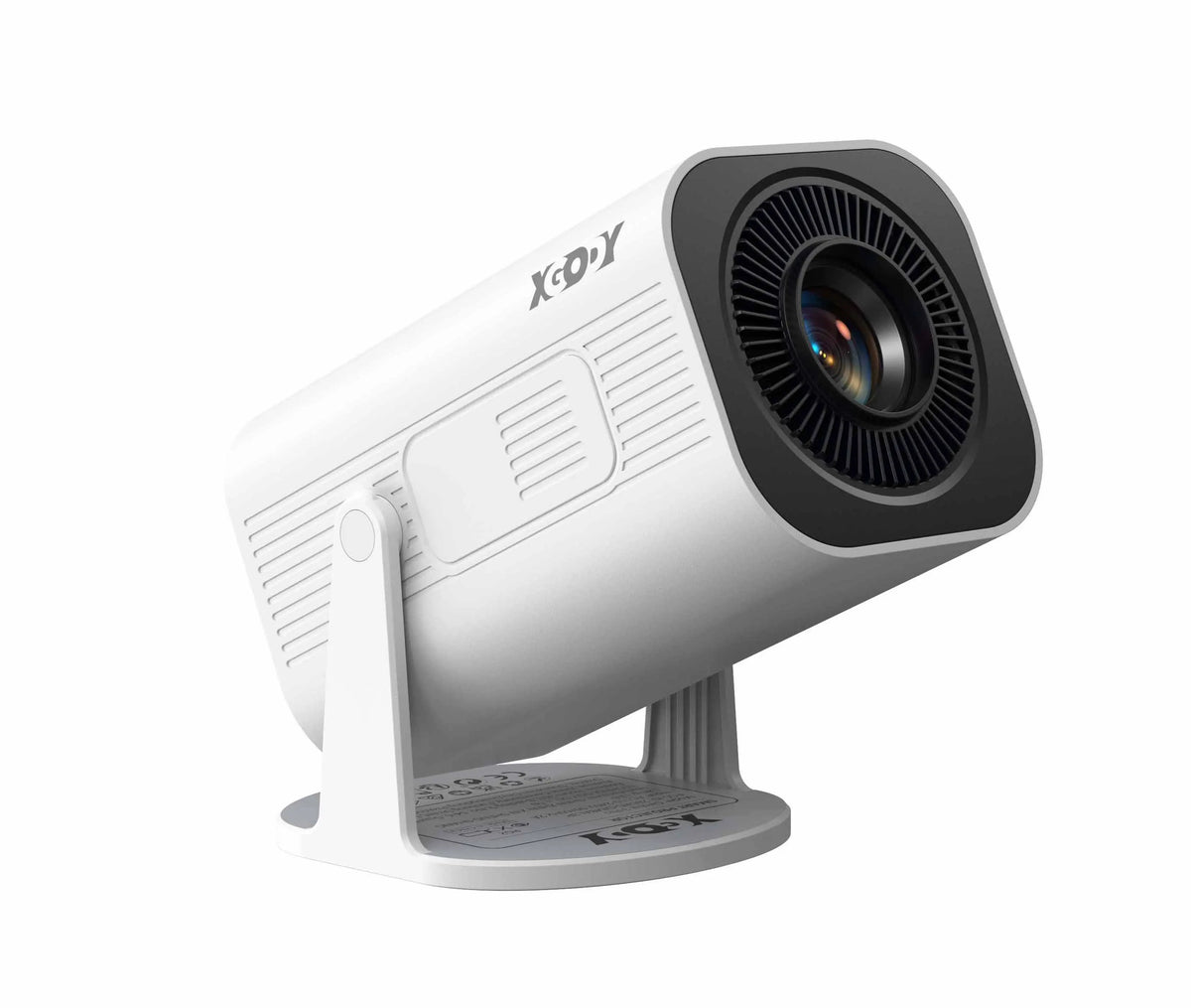 XGODY Mini 4K Projector, 720P Native 300 ANSI, Android 11 Short Throw Smart Projector  WiFi 6 BT5.4, 180° Stand, Auto Keystone for Home Theater Bedroom Gift
