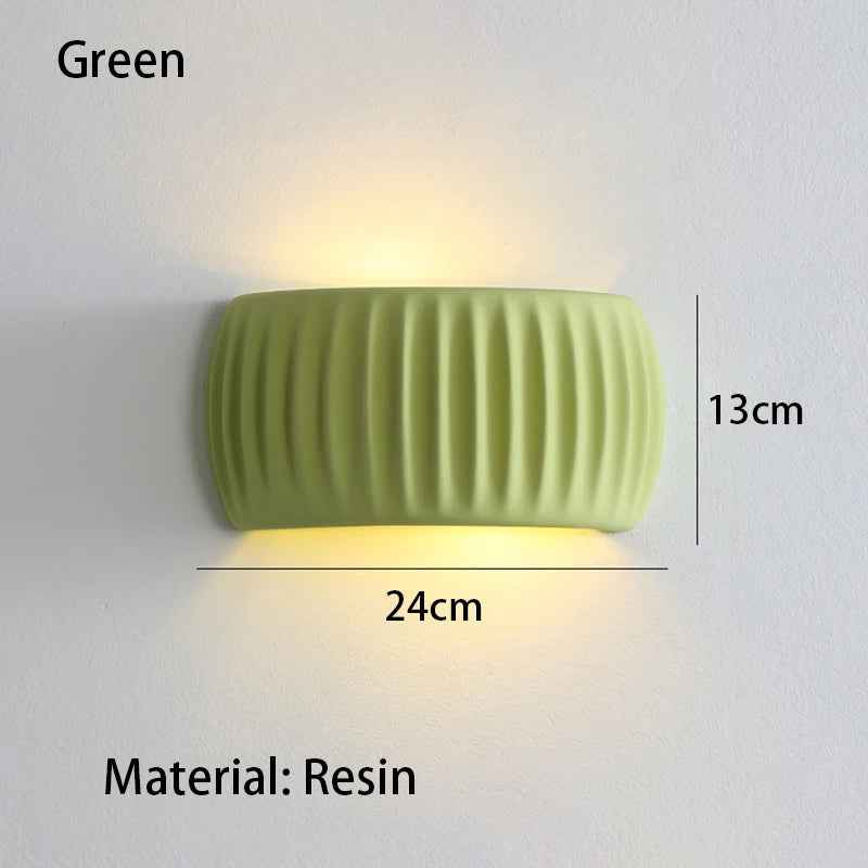 French European Wall Lamp Resin Bedroom Bedside Lamp Corridor Lamp Balcony Living Room Dining Room Simple Modern Wall Lamp