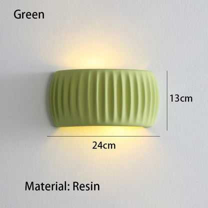 French European Wall Lamp Resin Bedroom Bedside Lamp Corridor Lamp Balcony Living Room Dining Room Simple Modern Wall Lamp