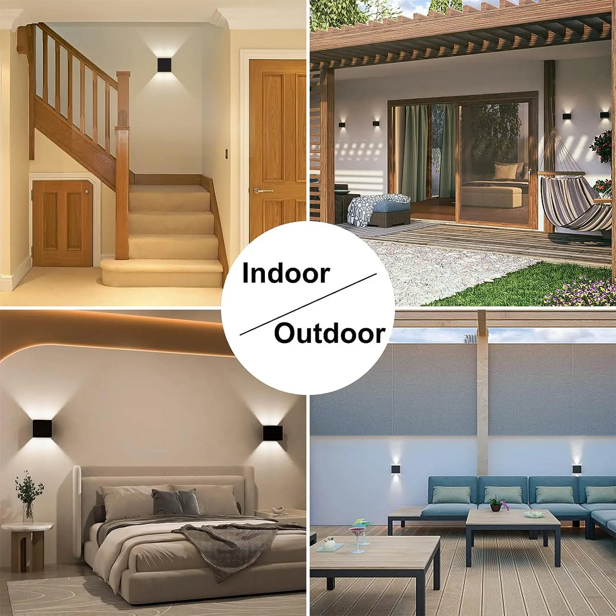 MARPOU Led Wall Lamp Waterproof IP65 9W Outdoor Indoor Lighting  Wall Light For Garden Porch AC 90-260V Living room decoration