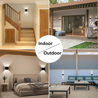 MARPOU Led Wall Lamp Waterproof IP65 9W Outdoor Indoor Lighting  Wall Light For Garden Porch AC 90-260V Living room decoration