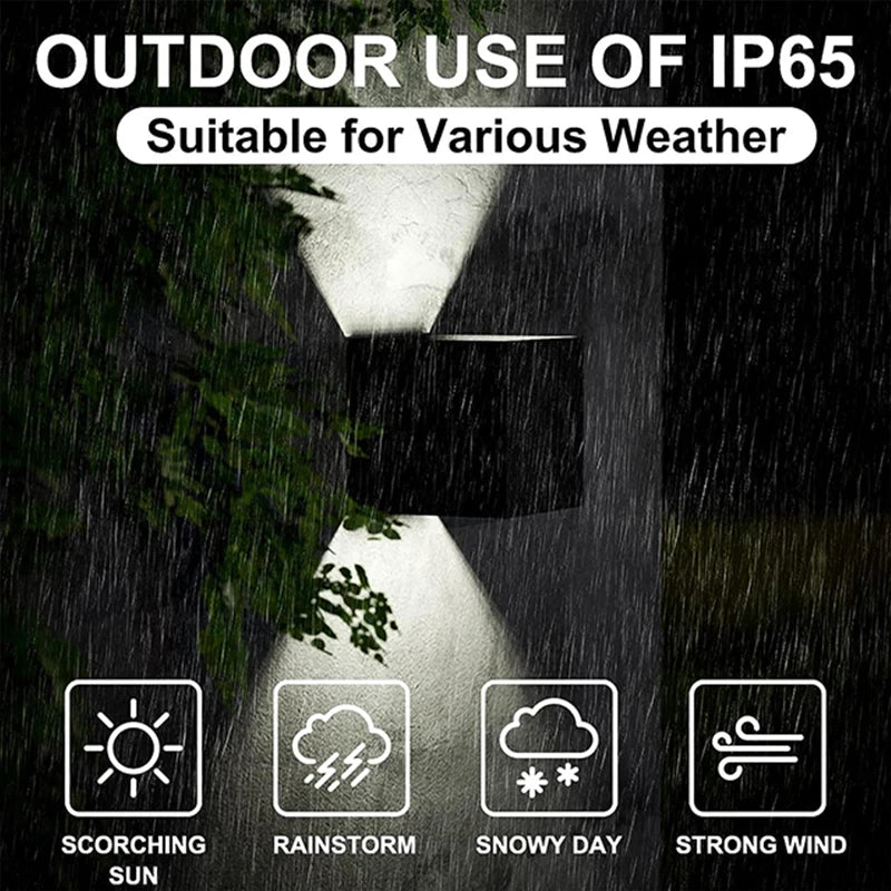 MARPOU Led Wall Lamp Waterproof IP65 9W Outdoor Indoor Lighting  Wall Light For Garden Porch AC 90-260V Living room decoration