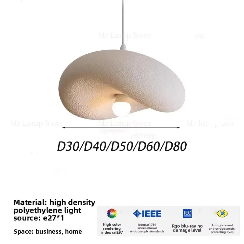 Restaurant Ceiling Chandelier Japanese Wabi Sabi Colorful Design Kitchen Bar Table Pendant Lamp Home Dining Room Hanging Light