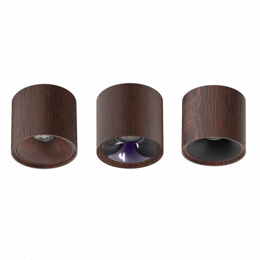 LED Ceiling Light Anti Glare Chinese Style Walnut/Japanese Wabi Sabi Style High-Quality Aluminum Living Room Bedroom 110V/220V