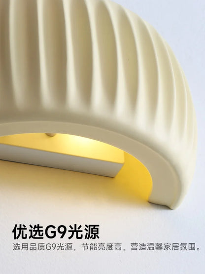 French European Wall Lamp Resin Bedroom Bedside Lamp Corridor Lamp Balcony Living Room Dining Room Simple Modern Wall Lamp