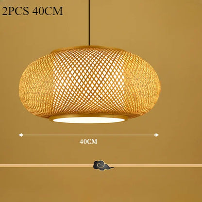 Pastoral Tea Room Chandelier, Southeast Asian Restaurant, Bedroom Light, Japanese Bamboo Craft, Bamboo Woven Lantern