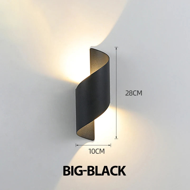 Spiral Design LED Wall Lamp 10W Indoor Wall Lights Waterproof Outdoor Modern Nordic Sconce Lamp Interior Wall Light Home Decor