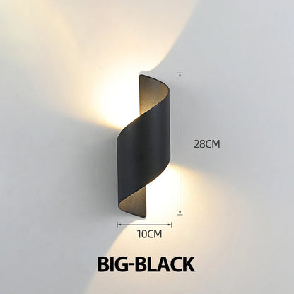 Spiral Design LED Wall Lamp 10W Indoor Wall Lights Waterproof Outdoor Modern Nordic Sconce Lamp Interior Wall Light Home Decor